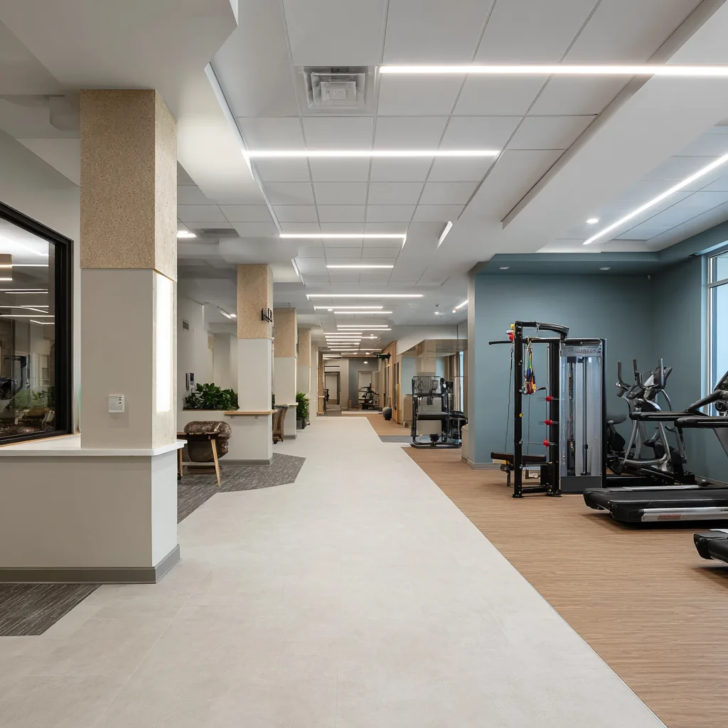 Outpatient therapy common area at LTR Rehab in Riverside, California